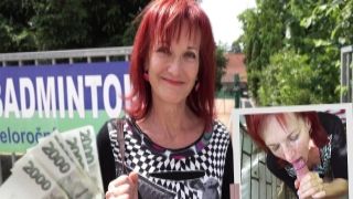 Czech Streets &ndash; Mrs Irena Loves Money &amp; Cocks