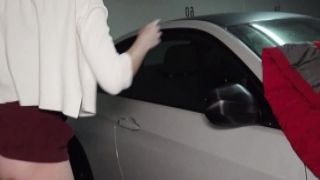 German skinny amateur teen fuck in public garage