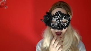 Cheese Cake - Met Her Husband With a Blowjob in a Mask and Stockings (Close up)